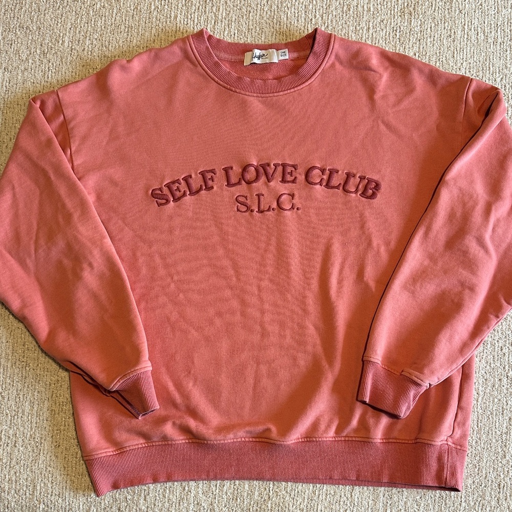 Self Love Club Women's Pink Sweater